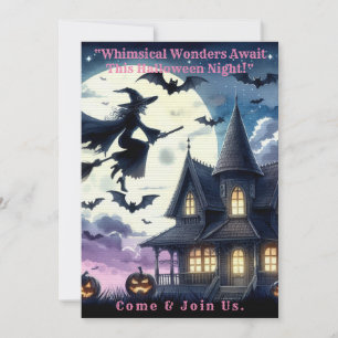 Carte d'invitation pour la soirée d'Halloween pour