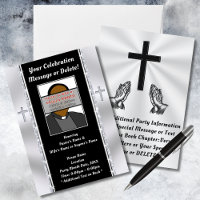 Carte d'invitation pour l'anniversaire de l'église