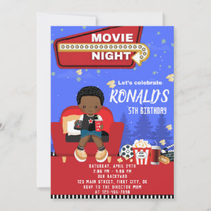 Carte d'invitation pour l'anniversaire du film