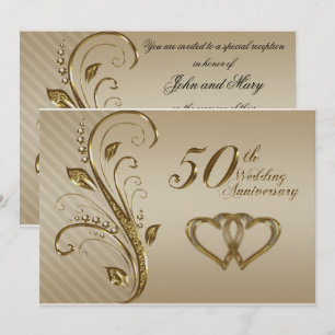 Carte d'invitation pour l'anniversaire du Mariage 
