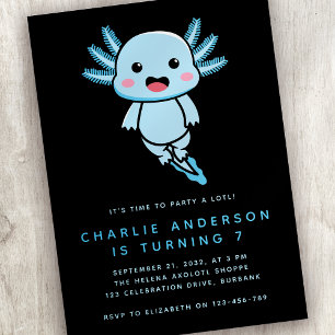 Carte d'invitation pour l'anniversaire d'un enfant