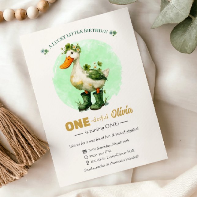 Carte d'invitation pour le 1er anniversaire de la  (Créateur téléchargé)