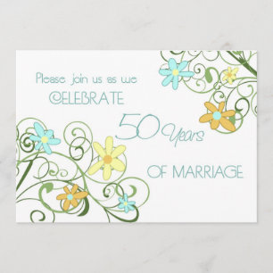 Carte d'invitation pour le 50e anniversaire de Gar