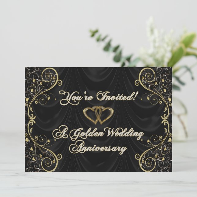 Carte d'invitation pour le 50ème anniversaire de m (Debout devant)