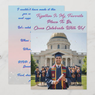 Carte d'invitation pour le lieu préféré de la phot