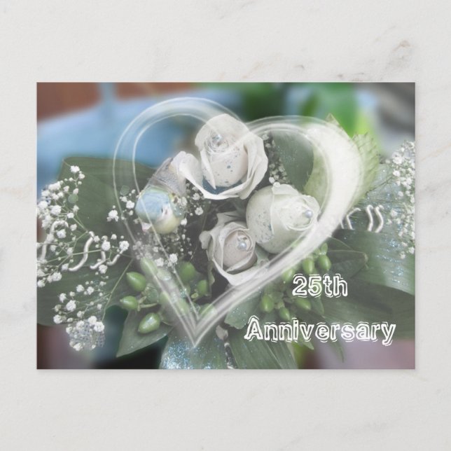 Carte d'invitation pour les 25 ans d'anniversaire  (Devant)