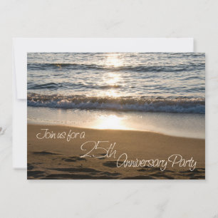 Carte d'invitation pour les 25 ans d'anniversaire 