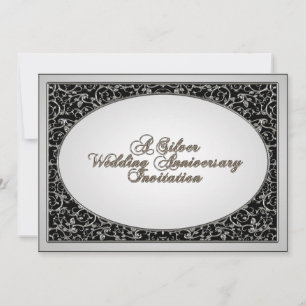 Carte d'invitation pour les 25 ans de mariage