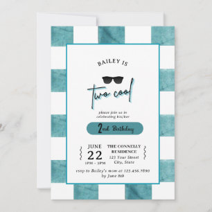 Carte d'invitation pour les 2 ans de Too Cool