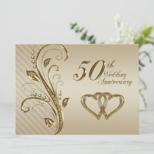 Carte d'invitation pour les 50 ans de mariage