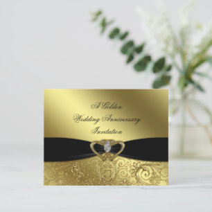 Carte d'invitation pour les 50 ans de mariage