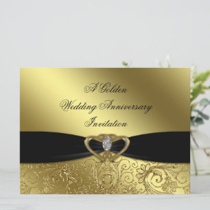 Carte d'invitation pour les 50 ans de mariage