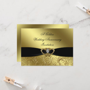 Carte d'invitation pour les 50 ans de mariage
