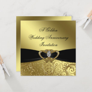 Carte d'invitation pour les 50 ans de mariage