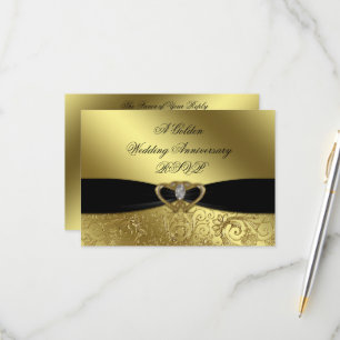 Carte d'invitation pour les 50 ans de mariage