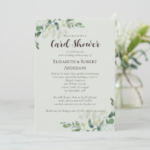 Carte d'invitation pour les 50 ans de mariage Card