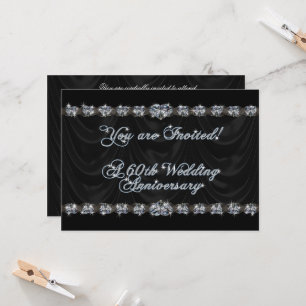 Carte d'invitation pour les 60 ans de mariage