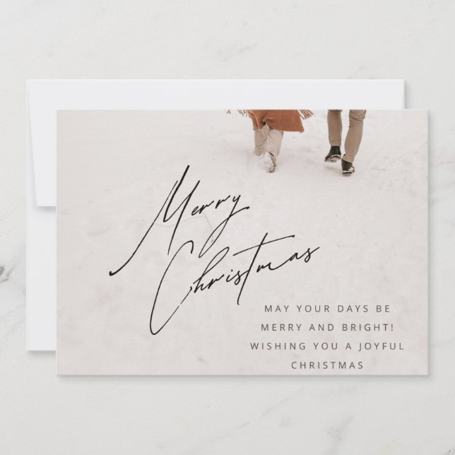 carte d'invitation pour les fêtes de Noël (Devant)