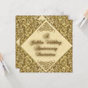 Carte d'invitation pour les noces d'or