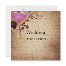 Carte d'invitation pour mariage