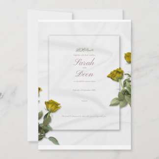 Carte d'invitation pour mariage