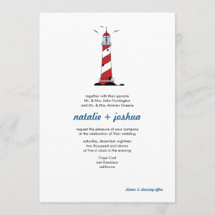 Carte d'invitation pour mariage de destination de 