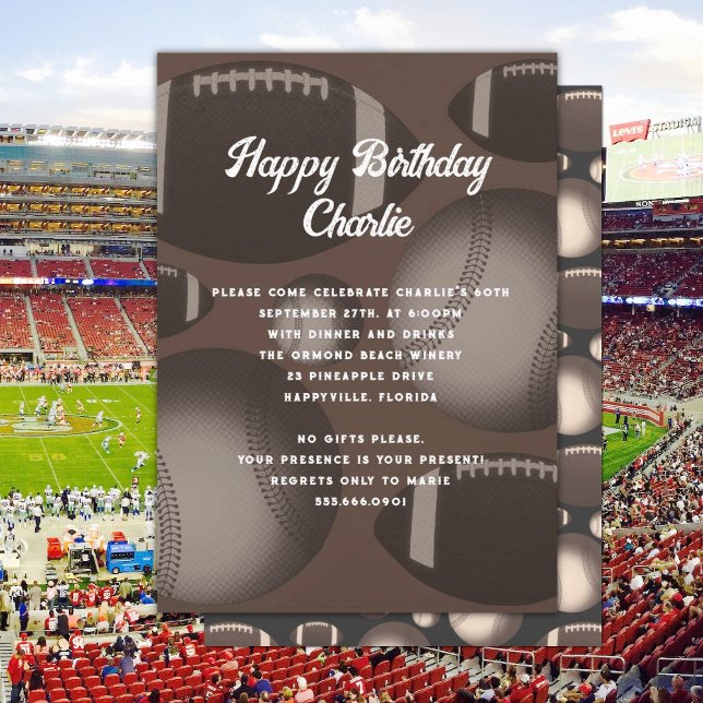 Carte d'invitation pour son anniversaire sur le th (Créateur téléchargé)