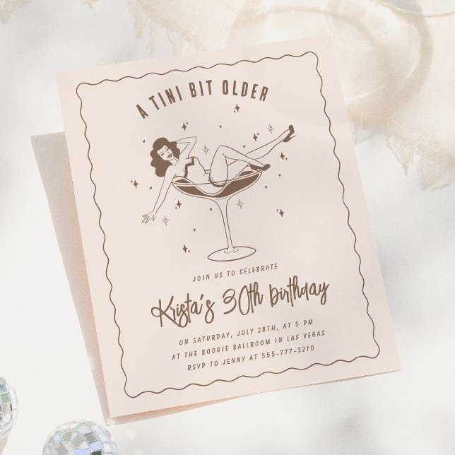 Carte d'invitation pour un anniversaire un peu plu (Créateur téléchargé)