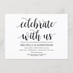 Carte d'invitation pour un brunch de célébration r