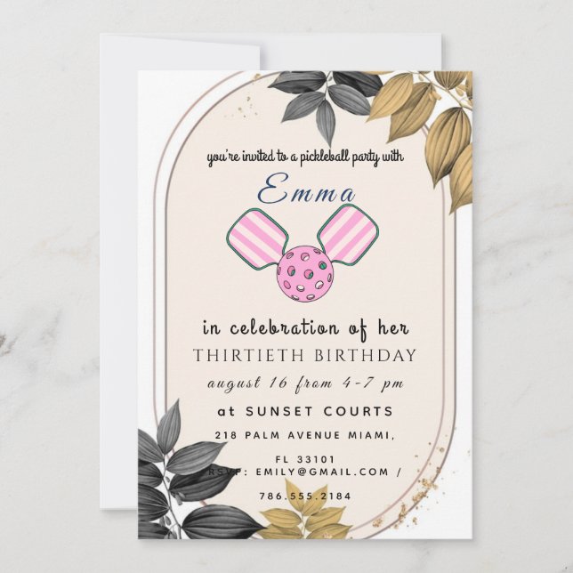 Carte d'invitation pour une fête d'anniversaire Pi (Devant)
