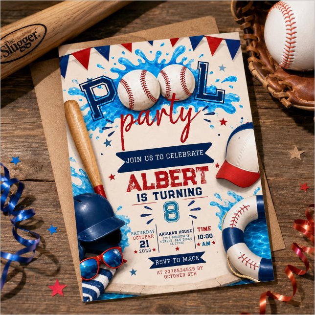 Carte d'invitation pour une fête d'anniversaire pi (Créateur téléchargé)