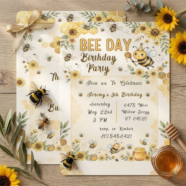 Carte d'invitation pour une fête d'anniversaire su (Créateur téléchargé)