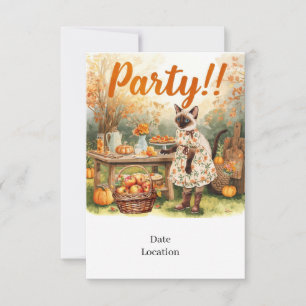 Carte d'invitation pour une fête d'automne – Rasse