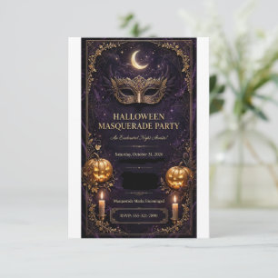 Carte d'invitation pour une fête d'Halloween effra