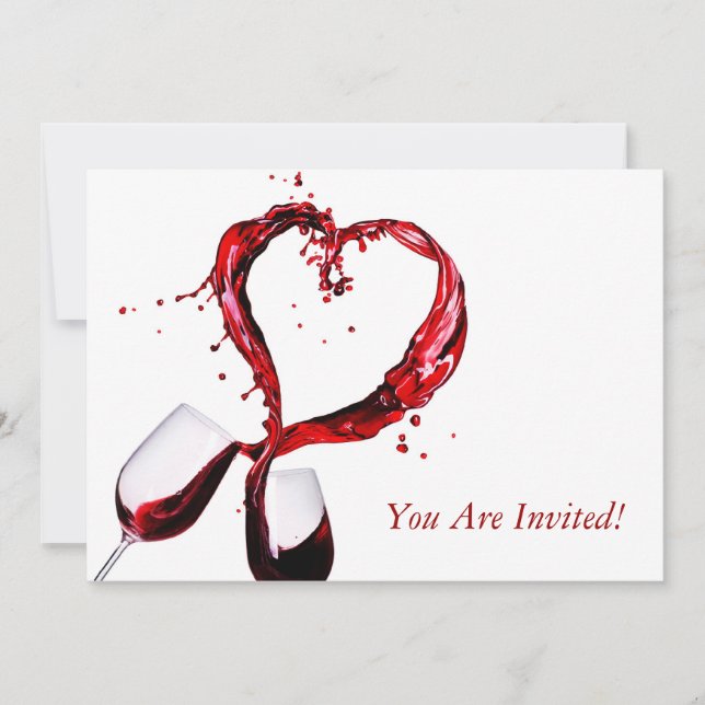 Carte d'invitation pour une soirée de dégustation  (Devant)