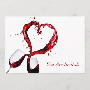 Carte d'invitation pour une soirée de dégustation 