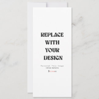 Carte d'invitation professionnelle 4" x 9,25"