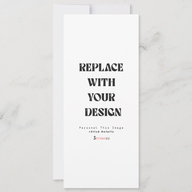 Carte d'invitation professionnelle 4" x 9,25" (Devant)