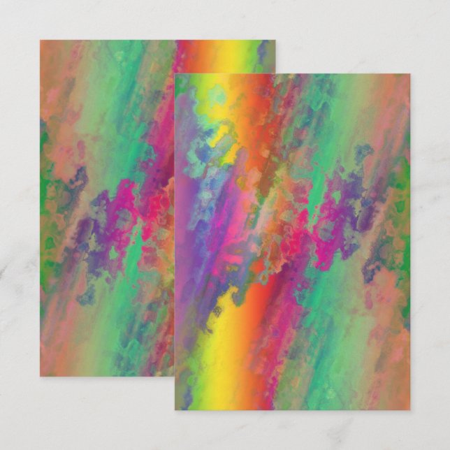 Carte d'invitation psychologique personnalisée (Devant / Derrière)