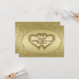 Carte d'invitation RSVP pour les 50 ans de mariage