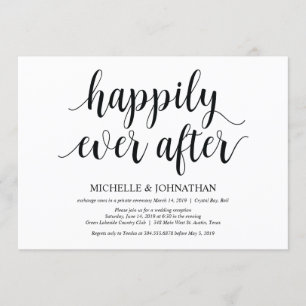 Carte d'invitation Rustic Elopement