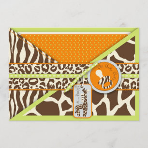 Carte d'invitation Safari Boy LGR 2