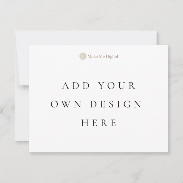 Carte d'invitation simple face 4,25x5,5 pouces en  (Devant)