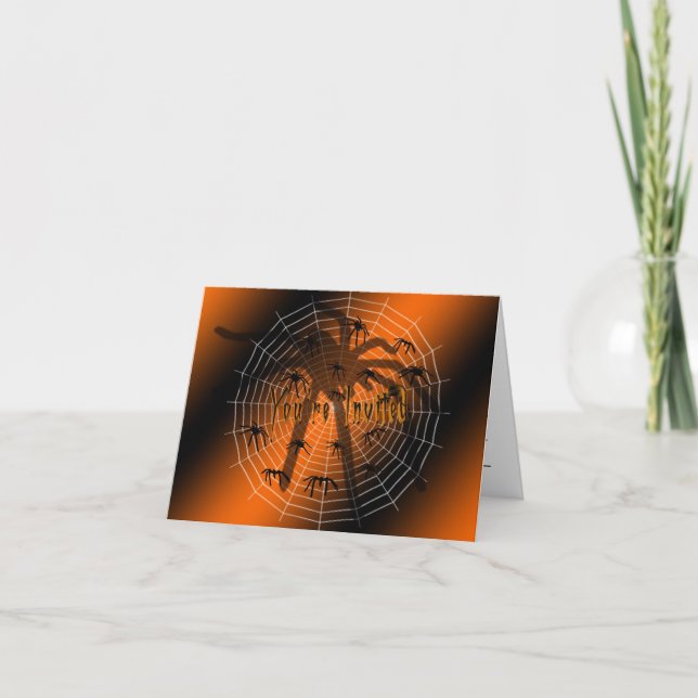 Carte d'invitation Spider Party (Devant)