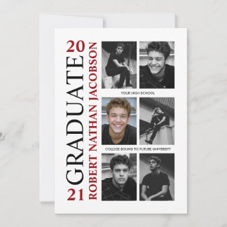 Carte d'invitation vintage de l'Annuaire Grad Phot