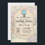 Carte d'invitation Wedding shower d'aventure Voyag<br><div class="desc">Invitation Wedding shower d'aventure. Carte Invitation Baby shower Voyage. Oh les endroits. Invitation Wedding shower mondial. Partout dans le monde.. Pour plus de personnalisation,  cliquez sur le bouton "Customiser" et utilisez notre outil de conception pour modifier ce modèle.</div>