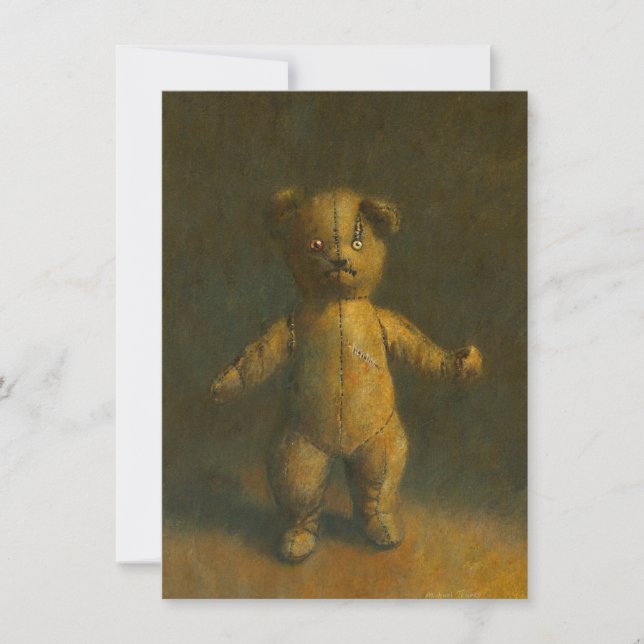 Carte d'invitation Zombie Teddy (Devant)