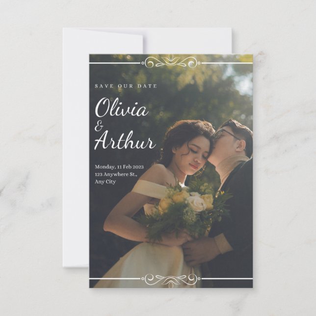 carte d'invitations mariage (Devant)