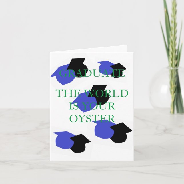 Carte Diplôme : Casquettes en congé (Devant)