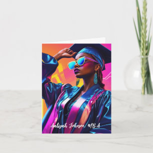 Carte Diplôme Chic Africain-Américain De Femme customisé